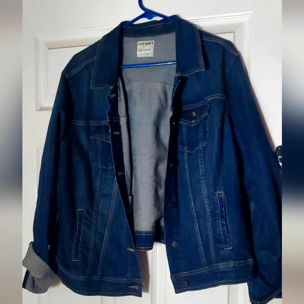 Old Navy brand dark denim jacket size XXl